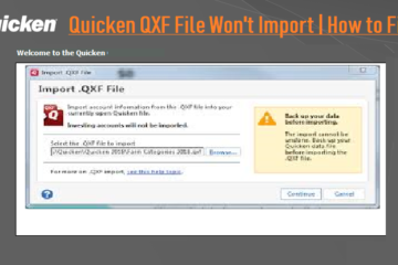 ifinance wont import quicken file