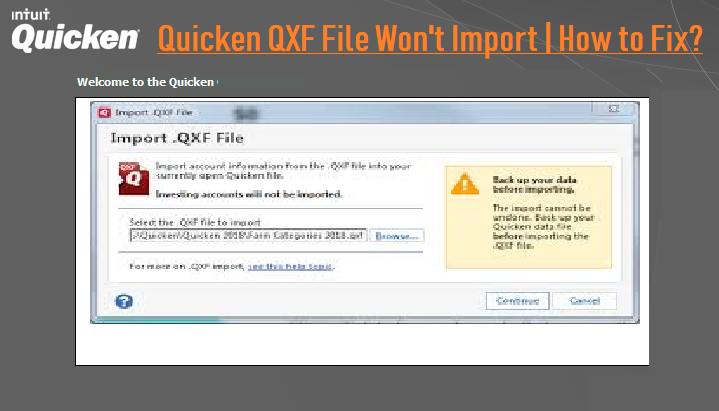 importing account into quicken for mac